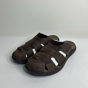 Josef Seibel Maverick 02 Sandal Mens US 9.5 EU 43 Brown Leather German Fisherman